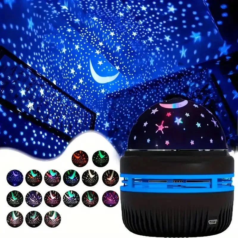 CosmoGlow™ Galaxy Star projector - LED Night light with remote control