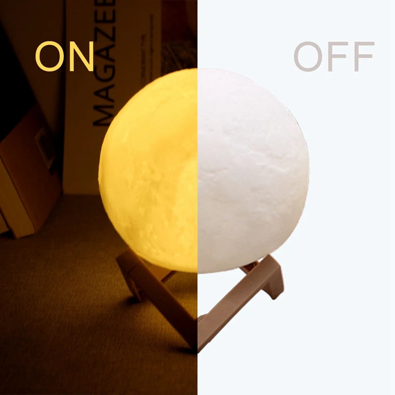 Galaxy Moon Lamp - Touch Control LED Night Light