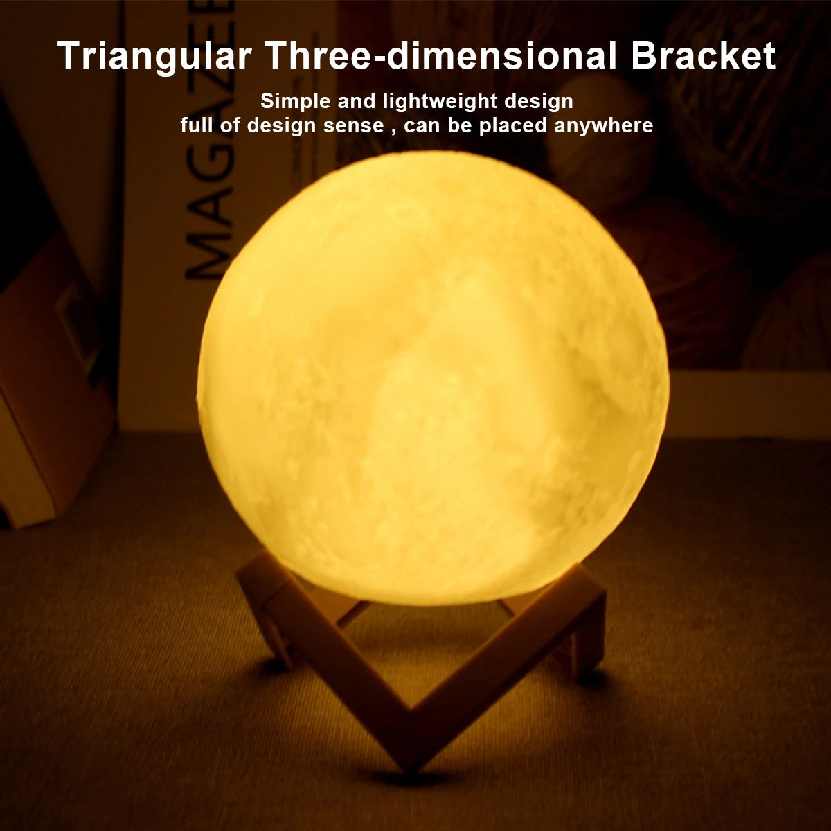 Galaxy Moon Lamp - Touch Control LED Night Light