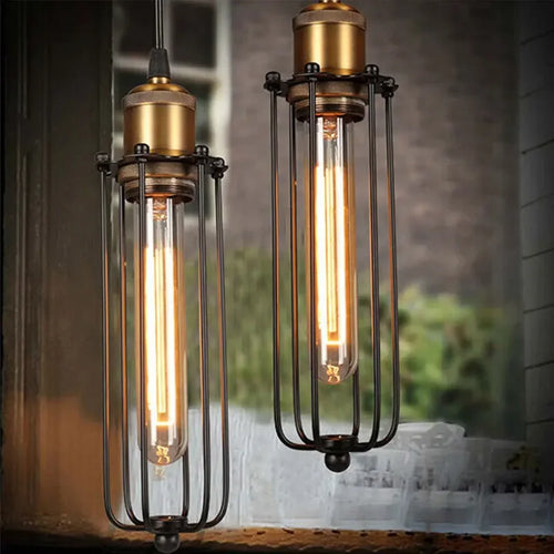 Industrial vintage pendant light - LED Hanging Lamp for Home, Restaurant & Caffe decor