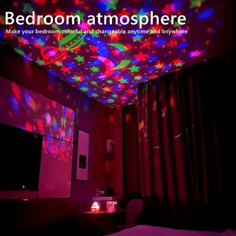 CosmoGlow™ Galaxy Star projector - LED Night light with remote control